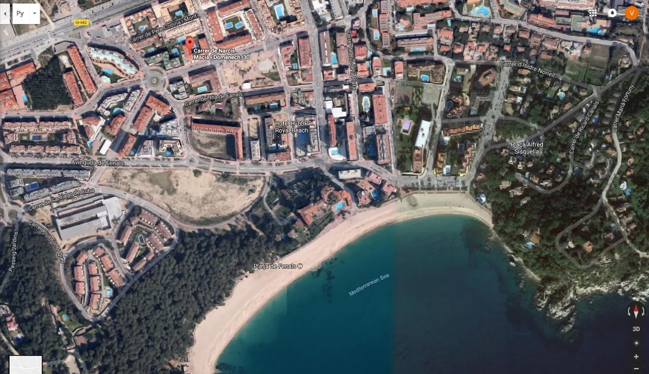 Al01 Estudio 250 M De Playa De Fenals, Costa Brava Lloret de Mar 0*,
